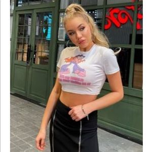 cartoon crop top S